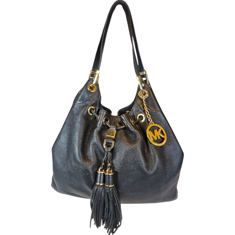 Michael Kors Black Leather Shoulder Bag